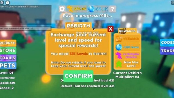 [Working] Legends of Speed OP Hack / Script Easy Level + Auto Rebirth and Tons of Gems Farm GUI 202