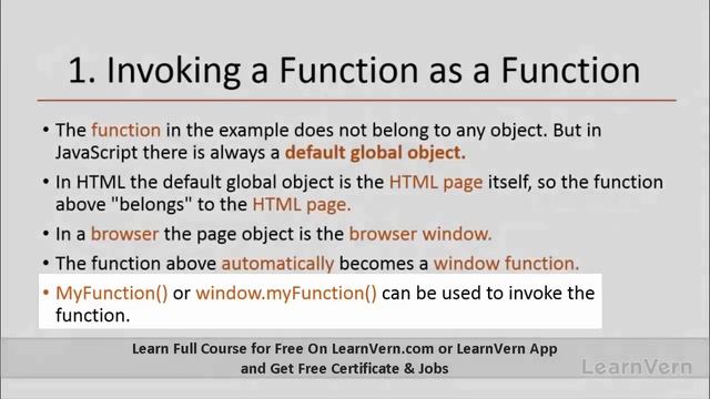 What Is Invoking Functions In Javascript In Hindi? - Free On LearnVern смотреть онлайн
