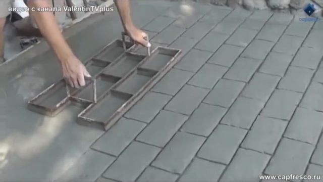 Садовая тротуарная дорожка из бетона (цемента) плитка своими руками DIY смотреть онлайн
