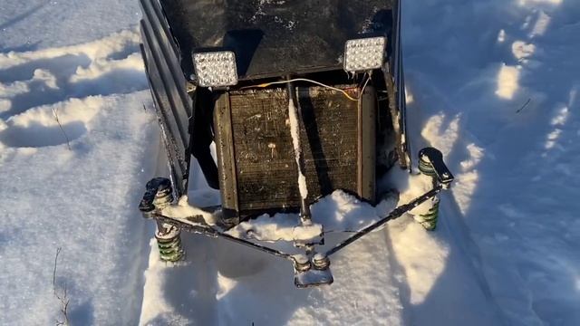 Краткий обзор на самодельный снегоход с двигателем ока смотреть онлайн