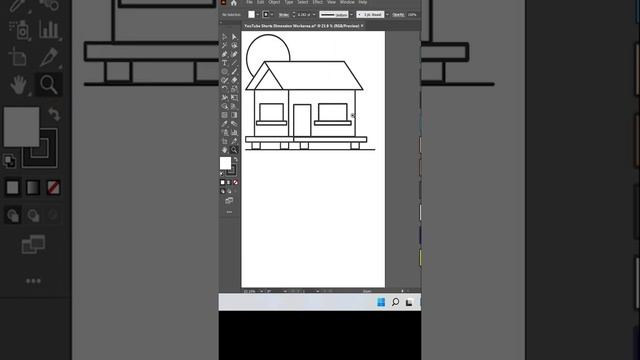 Adobe illustrator CC Tutorial - How to make a Beach House Landscape Design смотреть онлайн