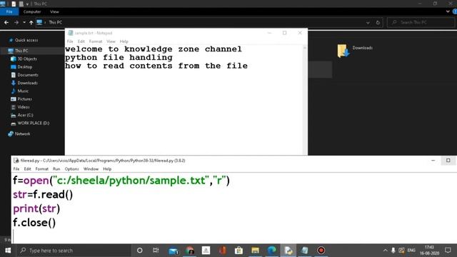How to Read File Contents in Python || Sample Program Code || Explained in Tamil | Python Editor смотреть онлайн