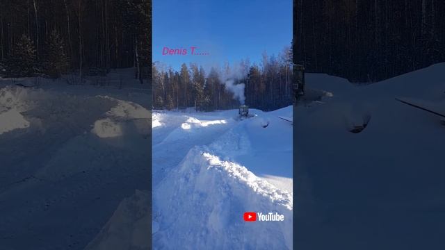 ДТ-75. Чистка снега. Косая лопата. Январь 2023г. смотреть онлайн