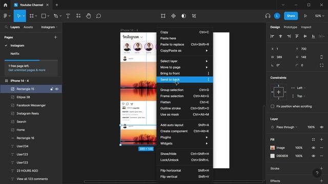 Figma | Instagram App Design смотреть онлайн
