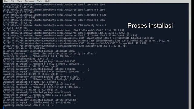 Cara Install Audacity Via Terminal Linux смотреть онлайн