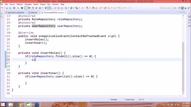 34 - Spring Boot Tutorial : On the fly DB creation and Bootstrap initial data | Almighty Java смотреть онлайн