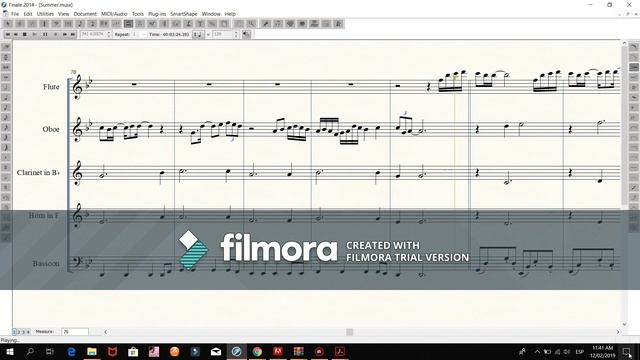 Summer - Joe Hisaishi (Sheet music - Wind quintet) смотреть онлайн