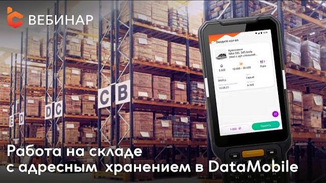 Работа на складе с адресным хранением в DataMobile смотреть онлайн