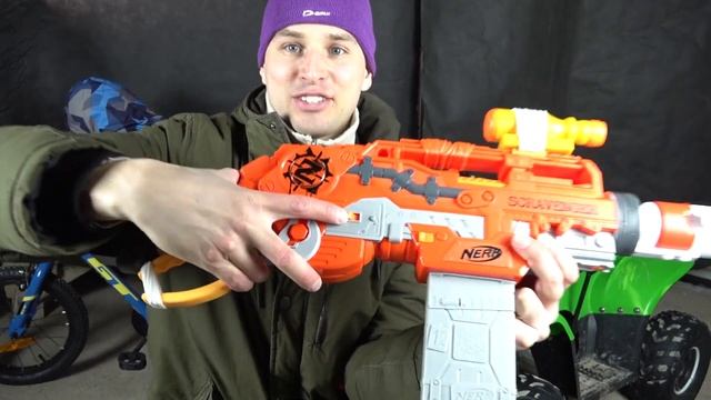 Обзор бластера Нёрф Выживший Nerf Scravenger Zonbie Strike смотреть онлайн
