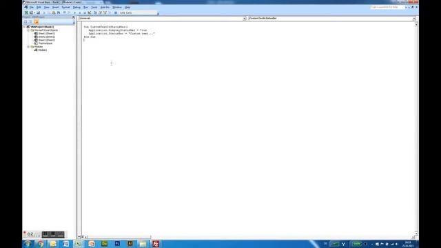 Custom Text In Status Bar - VBA Macros - Tutorial - MS Excel 2007, 2010, 2013 смотреть онлайн