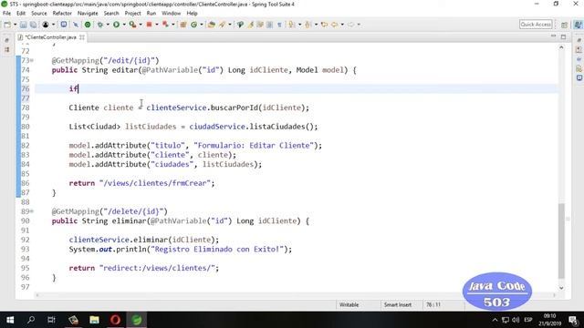 CRUD en Java Spring Boot + Thymeleaf y MySQL (Corregir errores en Edit y Delete) Parte 13 смотреть онлайн