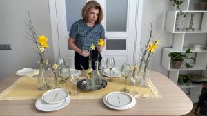 Весенняя сервировка стола