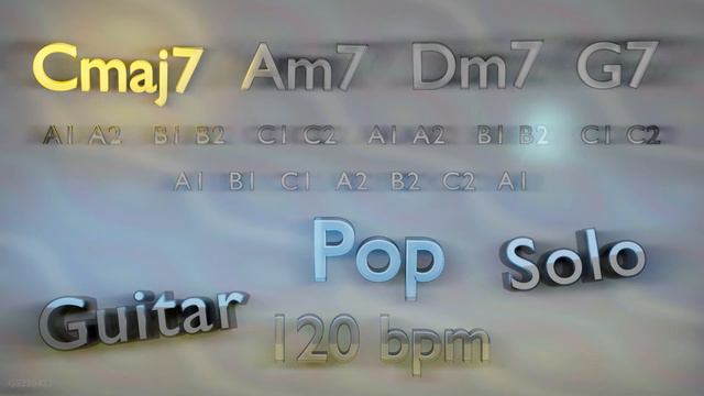 Guitar Solo in C Major - Cmaj7 Am7 Dm7 G7 - Pop - 120 bpm смотреть онлайн