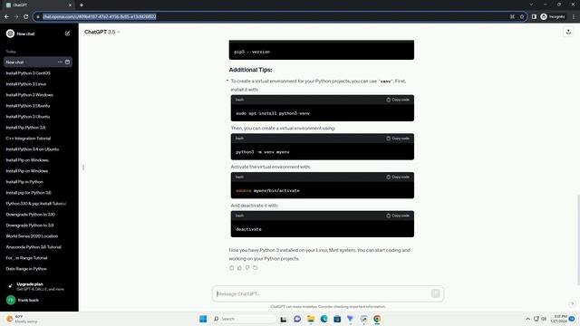 Install Python 3 Linux Mint
