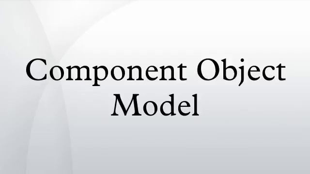 Component Object Model смотреть онлайн