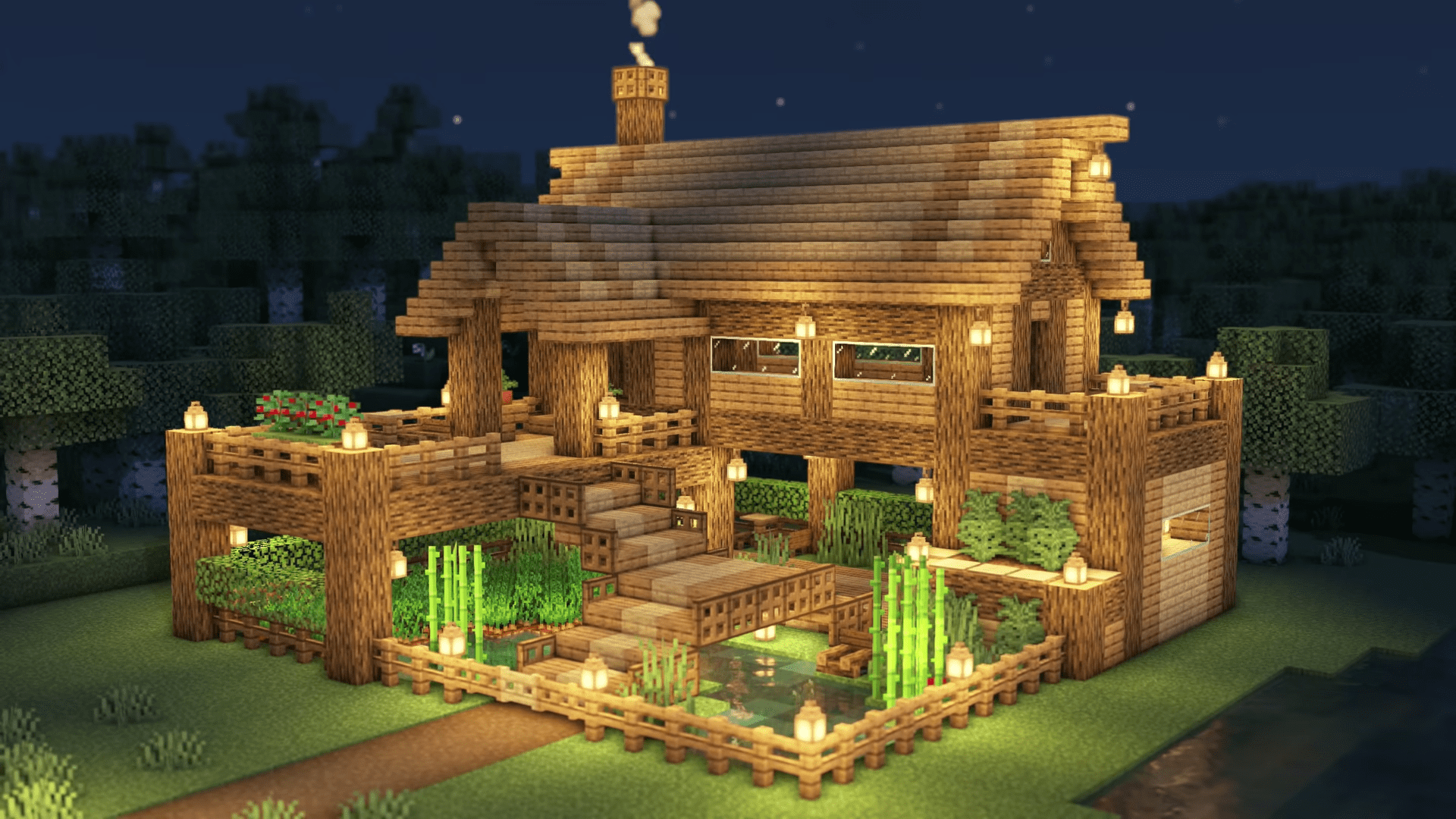 Minecraft - Гайд как построить огромный дом. смотреть онлайн