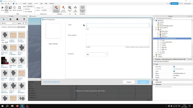 Урок 7 как поменять анимацию игроку в Roblox Studio