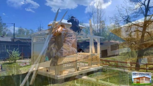 Беседка в Японском стиле 3 на 4 метра смотреть онлайн