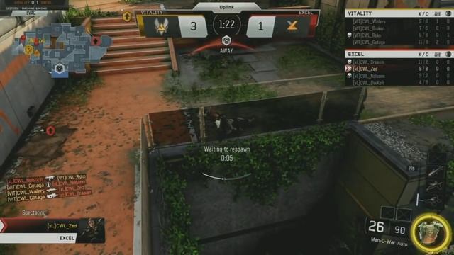 Excel Vs Vitality - Game 3 - CoD World League - Day 17 - Europe - Cast FR