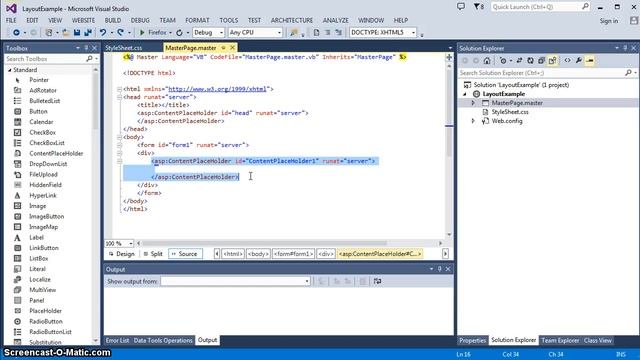 Website layout using HTML and CSS in a Master page смотреть онлайн