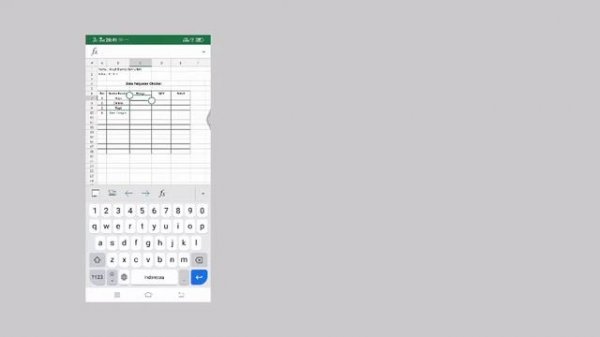 Tutorial Excel Android