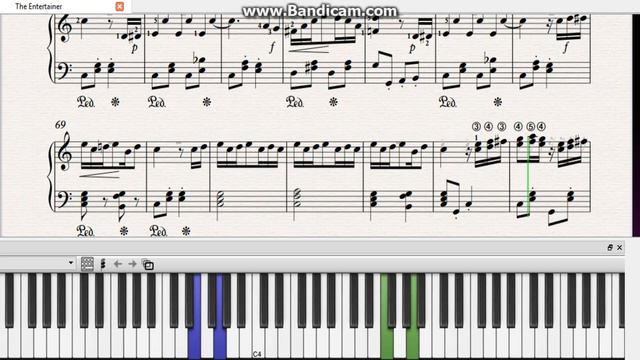 Урок№6.The Entertainer,Joplin,Ragtime|РЭГТАЙМ|Free music sheet|piano tutorial|EASY|НОТЫ смотреть онлайн