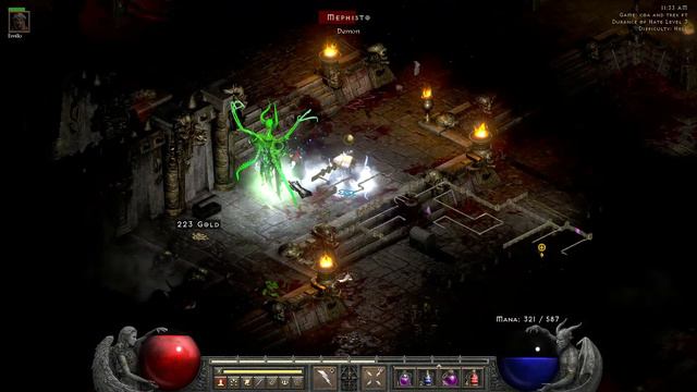 Diablo II Resurrected - Looting Trang-Oul's Wing Cantor Trophy from Mephisto - D2R - Diablo 2 смотреть онлайн