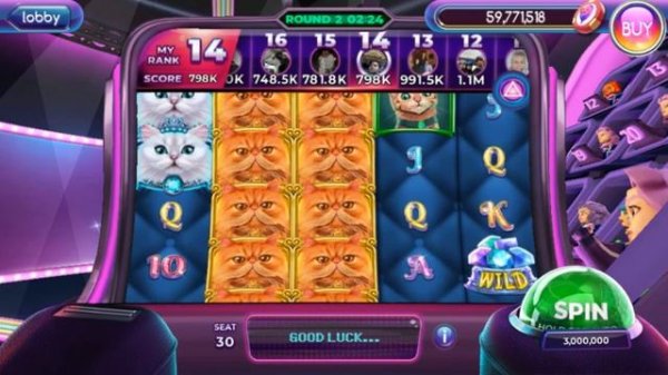Pop Slots! Classy Cats (New Win Zone Slot Game)