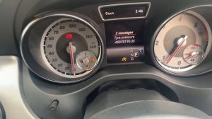 Mercedes GLA tyre pressure reset