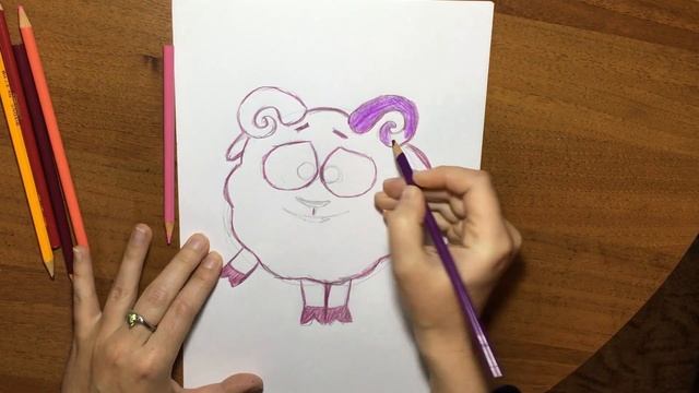 Рисуем Бараша из Смешариков. смотреть онлайн