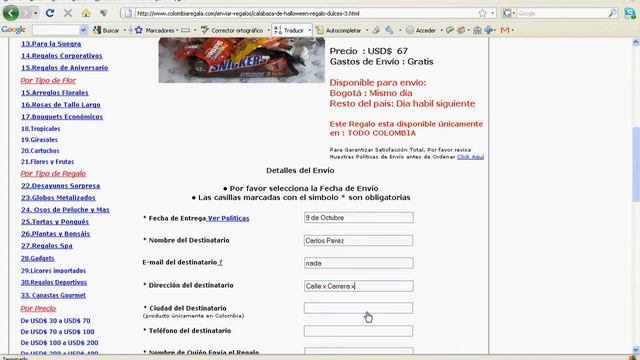 Como enviar Flores y Regalos a Colombia смотреть онлайн
