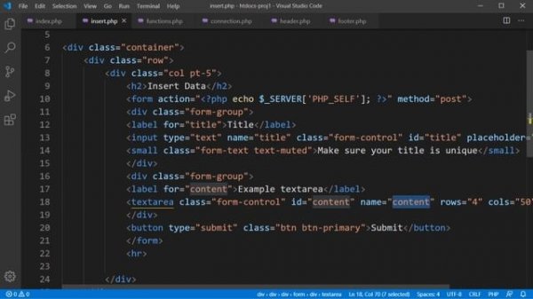Learn PHP - CRUD Operations in PHP for beginners - XAMPP and PHPMyAdmin