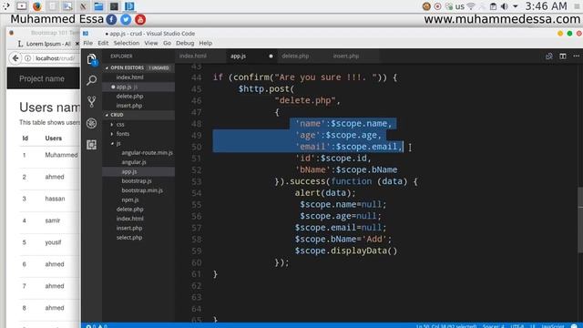 22 Angular JS & PHP with MySQL CRUD смотреть онлайн