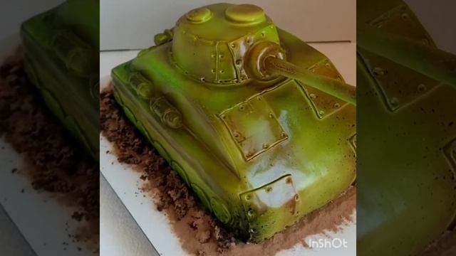 ТОРТ танк...оформление торта...мастичное покрытие смотреть онлайн