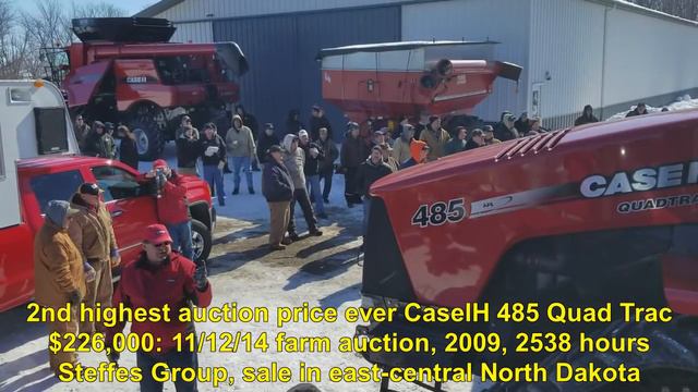 2011 CaseIH 485 Quad Trac with 1,635 Hours Sold on Barney, ND Farm Auction Yesterday смотреть онлайн