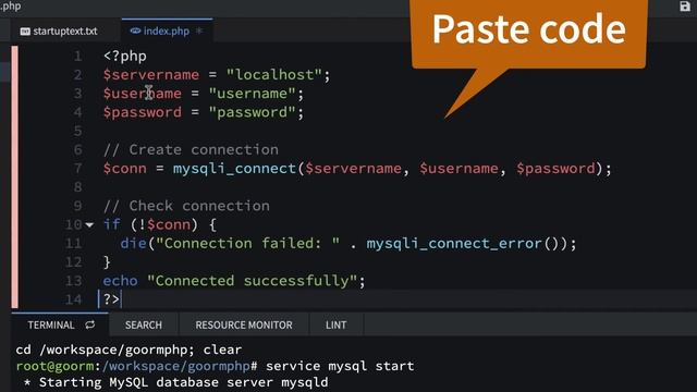 8 - Connecting to a MySQL database with PHP in GoormIDE смотреть онлайн