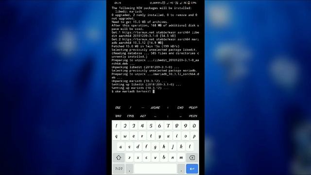 Tutorial install mysQl(mariadb) di Android dengan termux смотреть онлайн