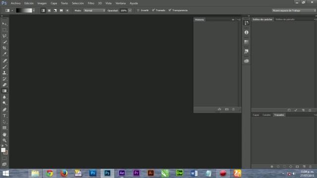 Configurar espacio de Trabajo Photoshop CC y Cs5| Curso 3 desde cero смотреть онлайн