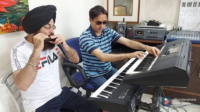 Aankhon hi aankhon mein | harmonica cover смотреть онлайн