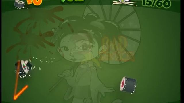 Sushi Ninja flash game - gameplay смотреть онлайн