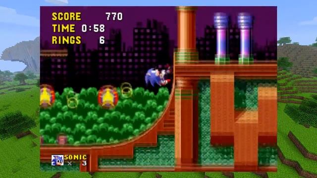 Minecraft x Sonic The Hedgehog - Spring Yard Zone Remix смотреть онлайн