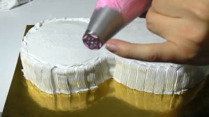 Торт на 8 Марта Торт цифра восемь из крема  Cake Mar. 8