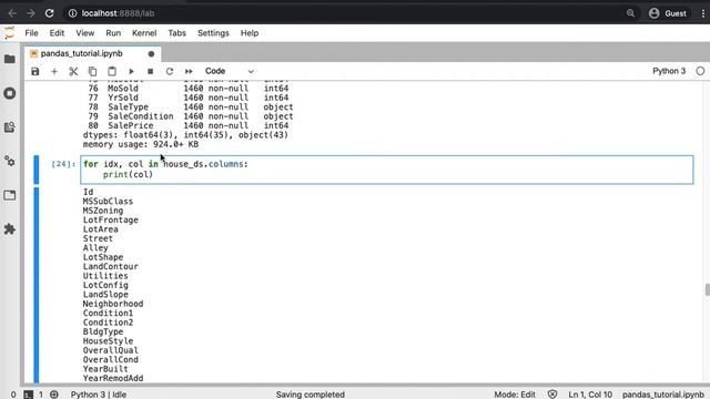 Part 02 - Python Quick Tutorial - Pandas and Data preprocessing смотреть онлайн
