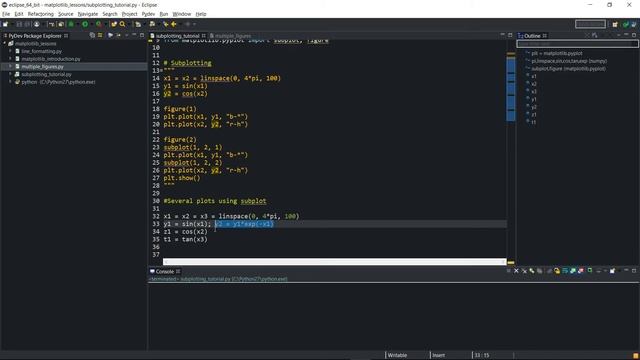 Matplotlib subplot - Lesson 4 смотреть онлайн