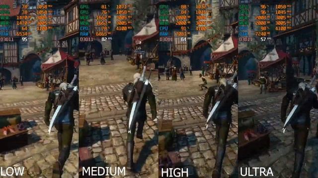 The Witcher 3 - GTX 690 + i7 3770 - All Settings смотреть онлайн