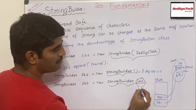 # 64 StringBuilder in Java | stringbuilder java | java stringbuilder | Java Tutorial from RedSysTec смотреть онлайн