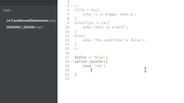 16 - Conditional Statements 2 - PHP Basics - learn PHP for beginners смотреть онлайн