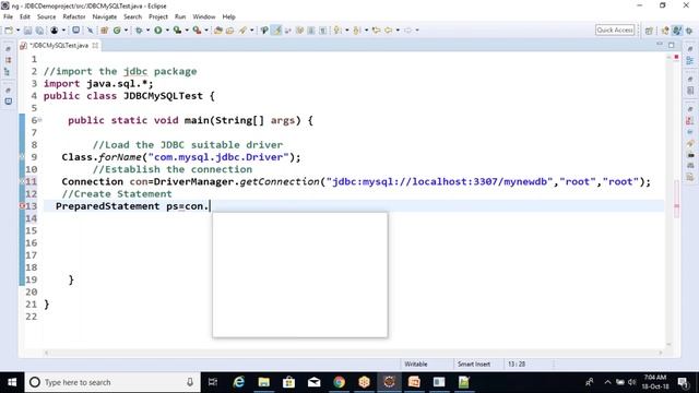 2 JDBC CRUD Operation with MySQL смотреть онлайн