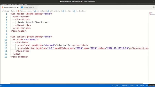 IONIC Framework Date & Time Picker - Programming Tutorial Video смотреть онлайн