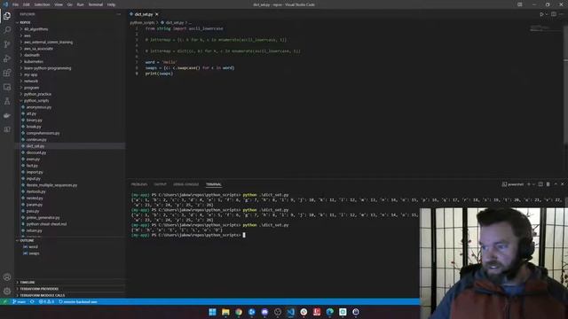5.6 - Learn Python: Dictionary and Set Comprehension смотреть онлайн